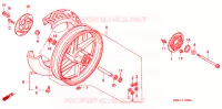 ROUE ARRIERE pour Honda NSR 125 R de 1995