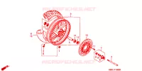 ROUE AVANT pour Honda NSR 125 R de 1995