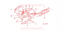 AUTOCOLLANTS pour Honda NSR 125 R de 1995