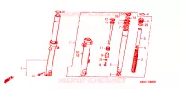 FOURCHE pour Honda NSR 125 R de 1995