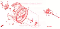 ROUE ARRIERE pour Honda NSR 125 R de 1995