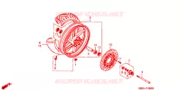 ROUE AVANT pour Honda NSR 125 R de 1995