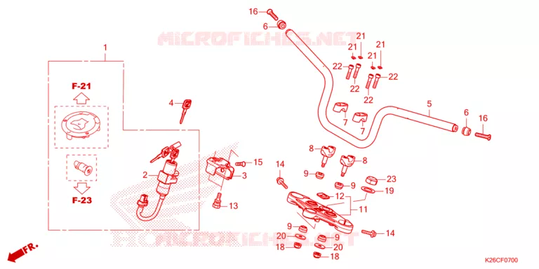 GUIDON Honda MOTO 125 MSX 2024  MSX125AR