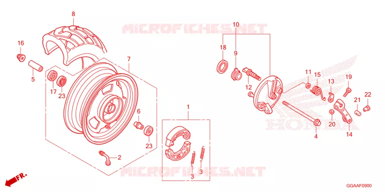 ROUE AVANT Honda SCOOTER 50 RUCKUS 2025  NPS50S