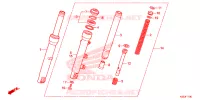 FOURCHE pour Honda SH 150 de 2013