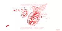 ROUE ARRIERE pour Honda SH 150 de 2013