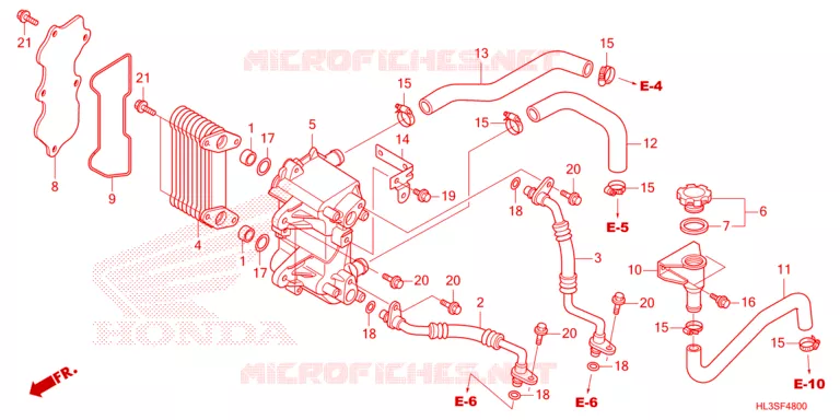 RADIATEUR D'HUILE Honda ATV 700 PIONEER 2025  SXS700M2DS