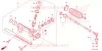 STEERING GEAR BOX/TIE ROD pour Honda PIONEER 700 M4 FOREST de 2025