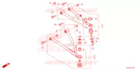 TRIANGLES AVANT pour Honda PIONEER 700 M4 FOREST de 2025
