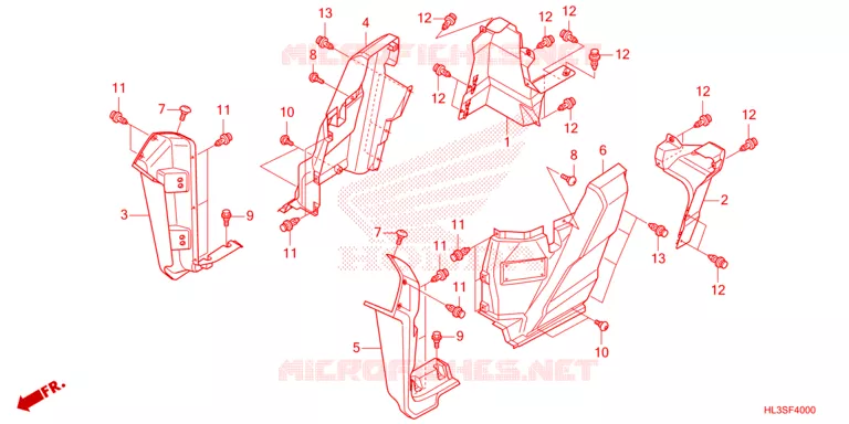 FILTRE A AIR - COUVERCLE LATERAL Honda ATV 700 PIONEER 2025  SXS700M4DS