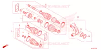 REAR KNUCKLE/REAR DRIVESHAFT pour Honda PIONEER 700 M4 de 2025