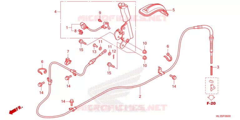 FREIN DE STATIONNEMENT Honda ATV 700 PIONEER 2025  SXS700M4S