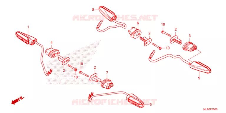 CLIGNOTANT Honda MOTO 750 HORNET 2024  CB750AP