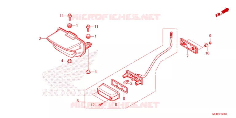 FEU ARRIERE Honda MOTO 750 HORNET 2024  CB750AP
