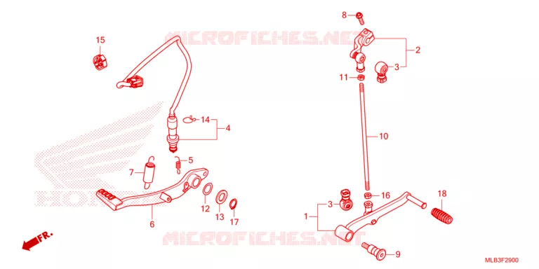 PEDALE Honda MOTO 750 HORNET 2024  CB750AP
