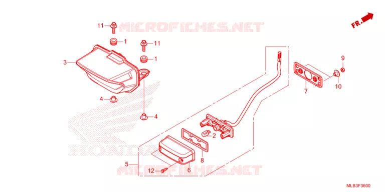 FEU ARRIERE Honda MOTO 750 HORNET 2023  CB750AP