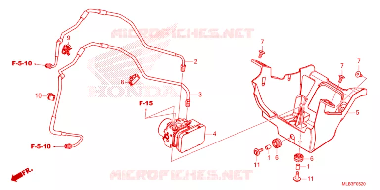 ABS MODULATOR/BRAKE PIPE Honda MOTO 750 HORNET 2024  CB750AR