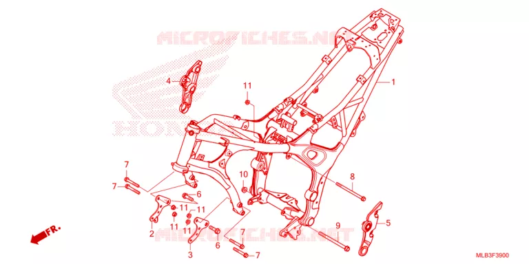 CADRE Honda MOTO 750 HORNET 2024  CB750AR