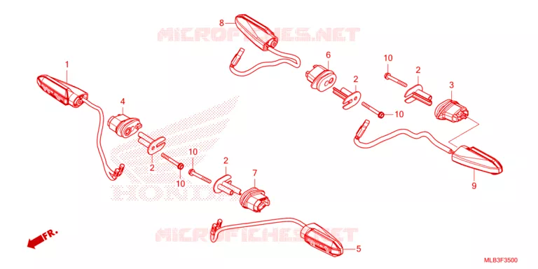 CLIGNOTANT Honda MOTO 750 HORNET 2024  CB750AR