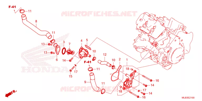 THERMOSTAT - DURITE Honda MOTO 750 HORNET 2024  CB750AP