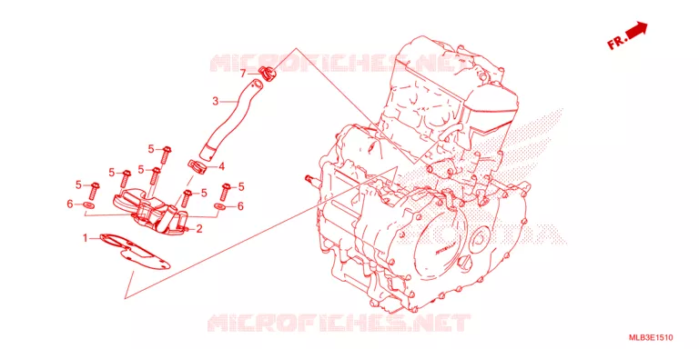 COUVERCLE DE RENIFLARD Honda MOTO 750 HORNET 2024  CB750AP