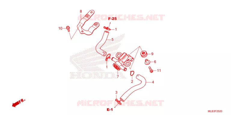 ELECTROVANNE INJECTION D'AIR Honda MOTO 750 HORNET 2024  CB750AP