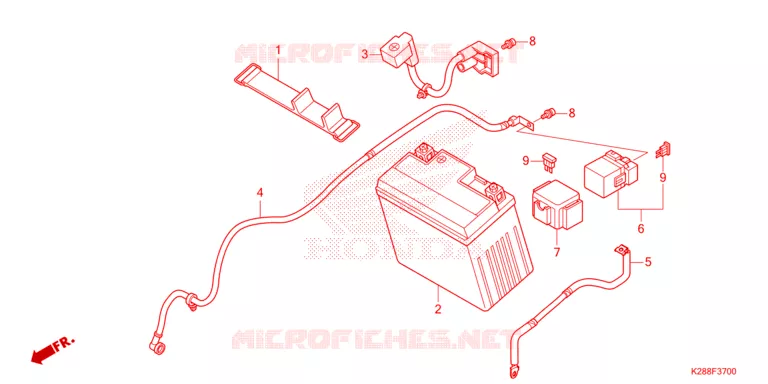 BATTERIE Honda MOTO 125 CRF 2025  CRF125FS