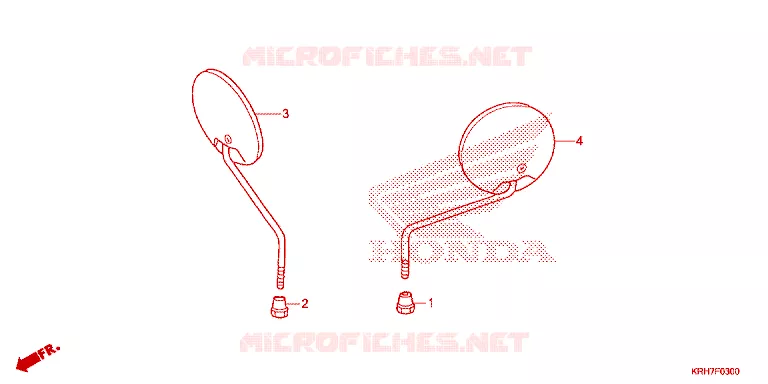 RETROVISEUR Honda MOTO 150 XR 2021  XR150LEKM