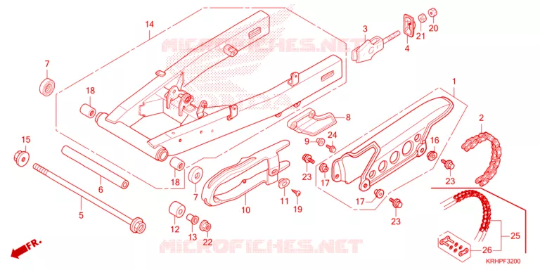 BRAS OSCILLANT Honda MOTO 150 XR 2024  XR150LEKP