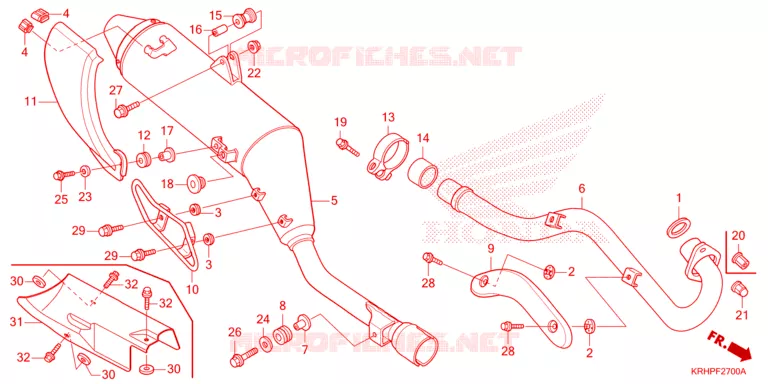 SILENCIEUX D'ECHAPPEMENT Honda MOTO 150 XR 2024  XR150LEKP