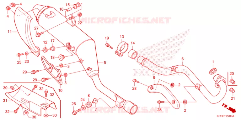 SILENCIEUX D'ECHAPPEMENT Honda MOTO 150 XR 2023  XR150LEKP