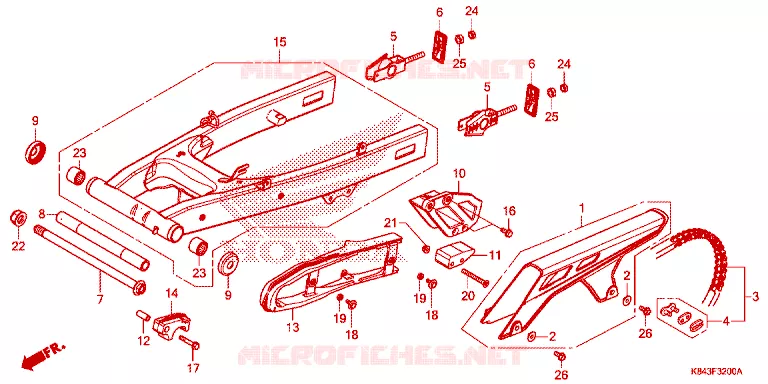 BRAS OSCILLANT Honda MOTO 150 CRF 2020  CRF150LL