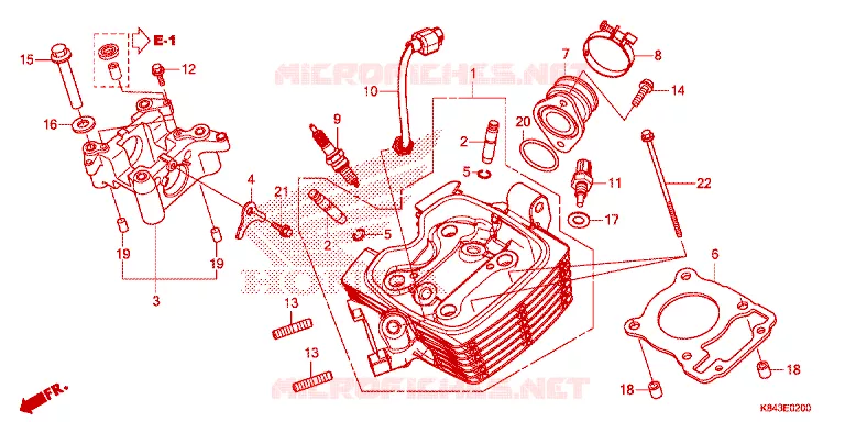 CULASSE Honda MOTO 150 CRF 2021  CRF150LL