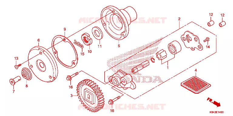 POMPE A HUILE Honda MOTO 150 CRF 2022  CRF150LN