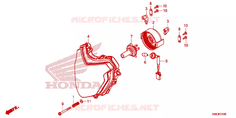 PHARE Honda MOTO 150 CRF 2023  CRF150LN