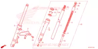 FOURCHE pour Honda XRM 125 DUAL SPORT de 2025