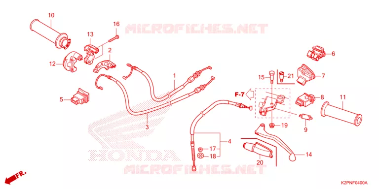COMMODO - LEVIER - CABLE Honda MOTO 150 WINNER 2022  FS150FAN