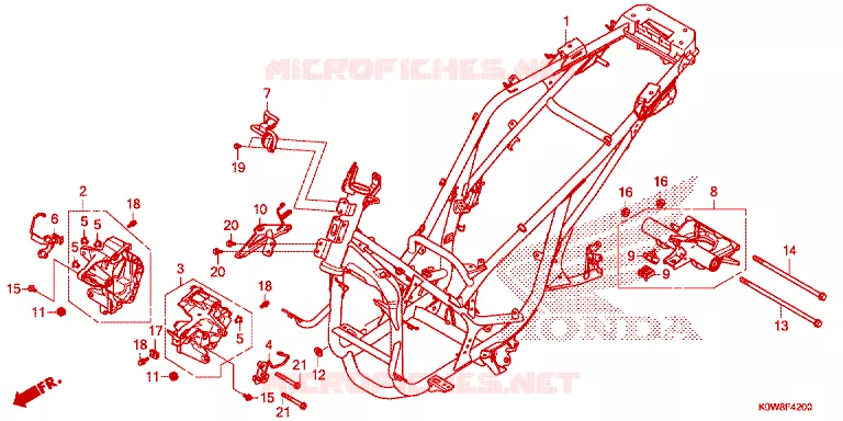 CADRE Honda SCOOTER 150 ADV 2021  ADV150AM
