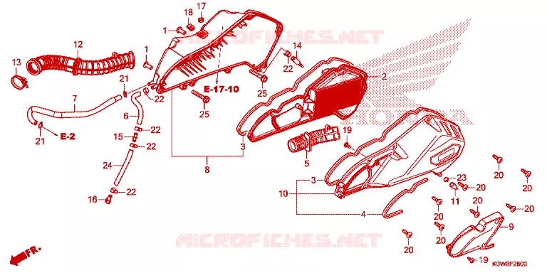 FILTRE A AIR Honda SCOOTER 150 ADV 2021  ADV150AM