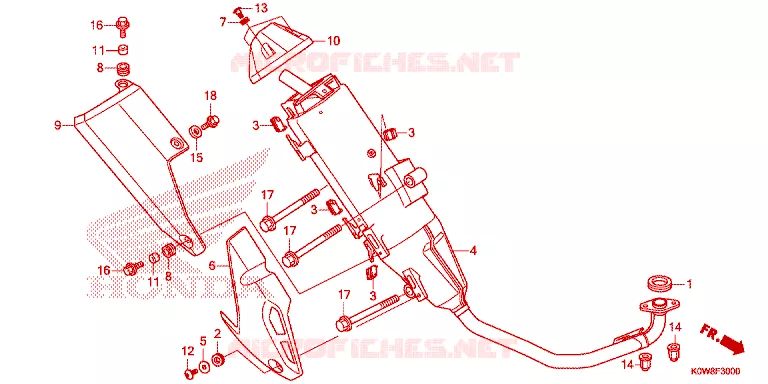 SILENCIEUX D'ECHAPPEMENT Honda SCOOTER 150 ADV 2021  ADV150AM