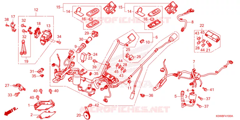 WIRE HARNESS/FOB KEY Honda SCOOTER 150 ADV 2021  ADV150AM