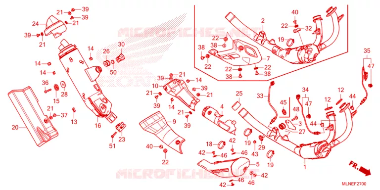SILENCIEUX D'ECHAPPEMENT Honda MOTO 1100 AFRICA-TWIN 2025  CRF1100AS