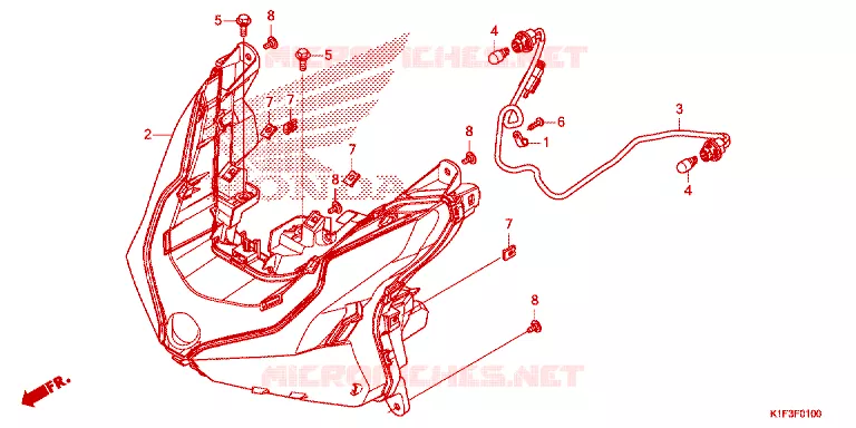PHARE Honda SCOOTER 150 AIR-BLADE 2021  ACA150CAFM