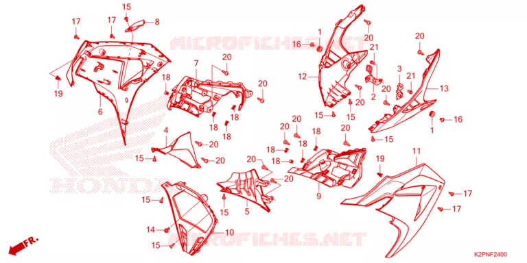 FILTRE A AIR - COUVERCLE LATERAL Honda MOTO 150 WINNER 2024  FS150FR