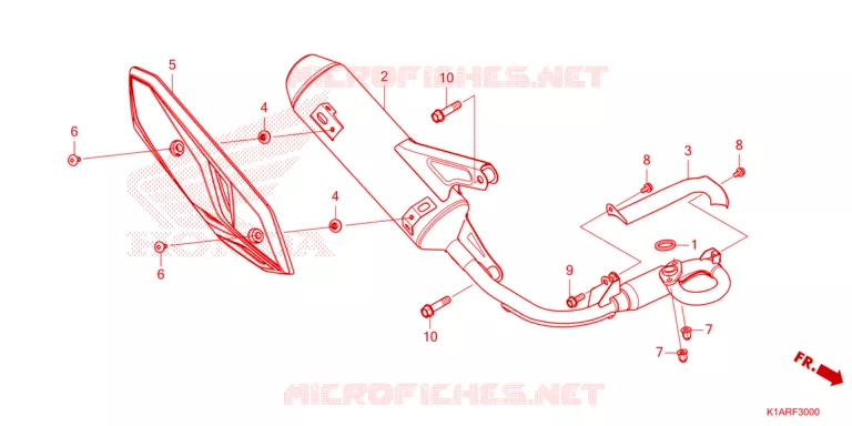 SILENCIEUX D'ECHAPPEMENT Honda SCOOTER 110 BEAT 2025  ACH110CBFS_3PH