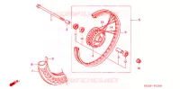 ROUE AVANT pour Honda CG 125 FAN de 2010