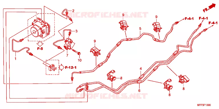 DURITES DE FREIN Honda MOTO 700 TRANSALP 2012  XL700VAC