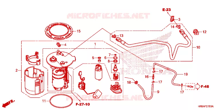 POMPE A ESSENCE Honda ATV 520 FOURTRAX 2021  TRX520FM6M
