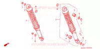 AMORTISSEUR ARRIERE pour Honda CG 125 CARGO de 2004