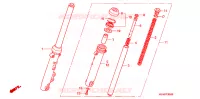 FOURCHE pour Honda CG 125 CARGO de 2004